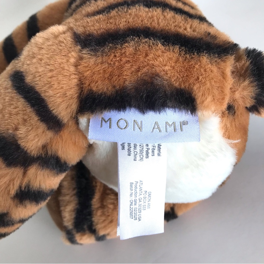 MON AMI Archie The Tiger 8” Plush Stuffed Animal - Picture 11 of 11